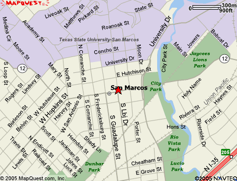 Map For San Marcos Store